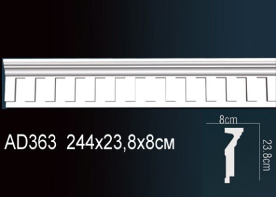Полиуретановый молдинг AD363