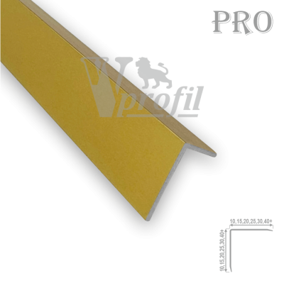 Алюминиевый уголок декоративный с острым краем Премиум