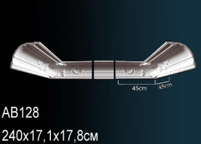 Плинтус (карниз) AB128