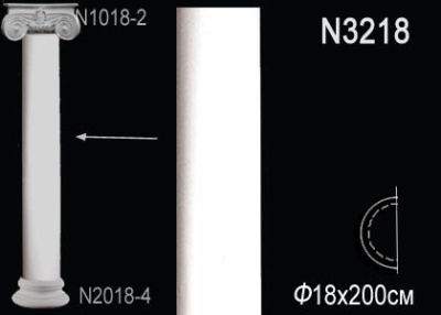 Полуколонна из полиуретана N3218