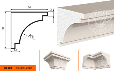 Карниз КВ-80/1