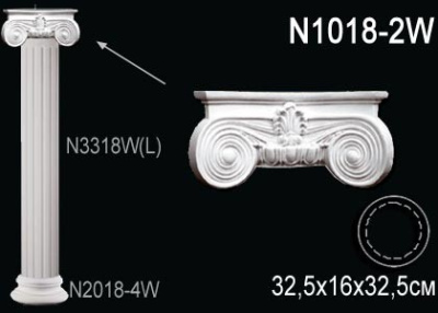 Декоративная колонна N1018-2W